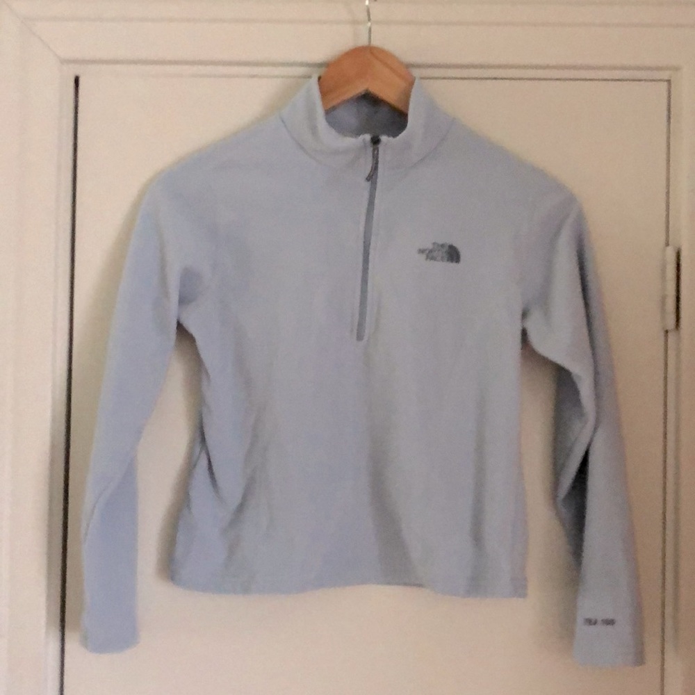 Girls Blue The North Face Fleece Sweater